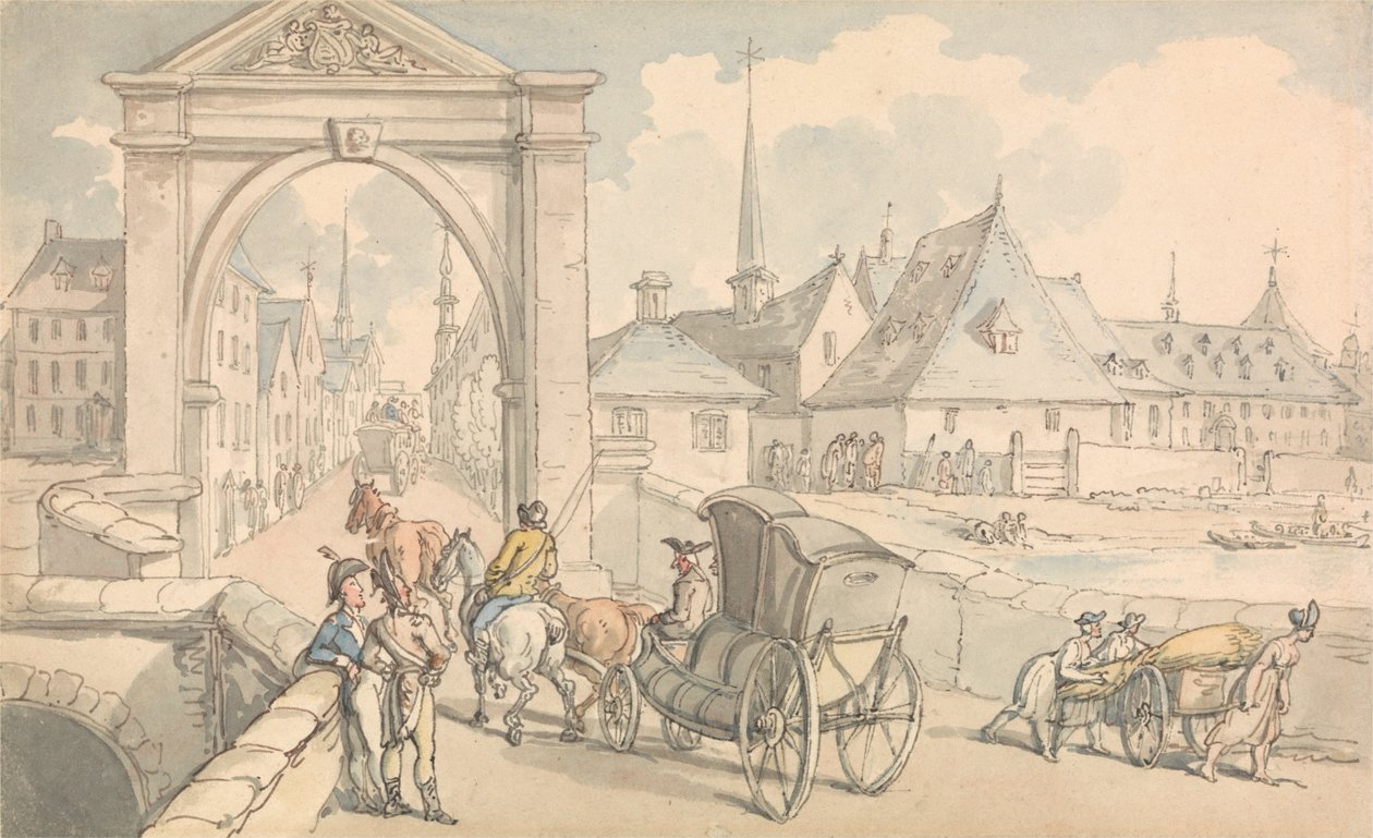 Limbourg, Belgie od Thomas Rowlandson