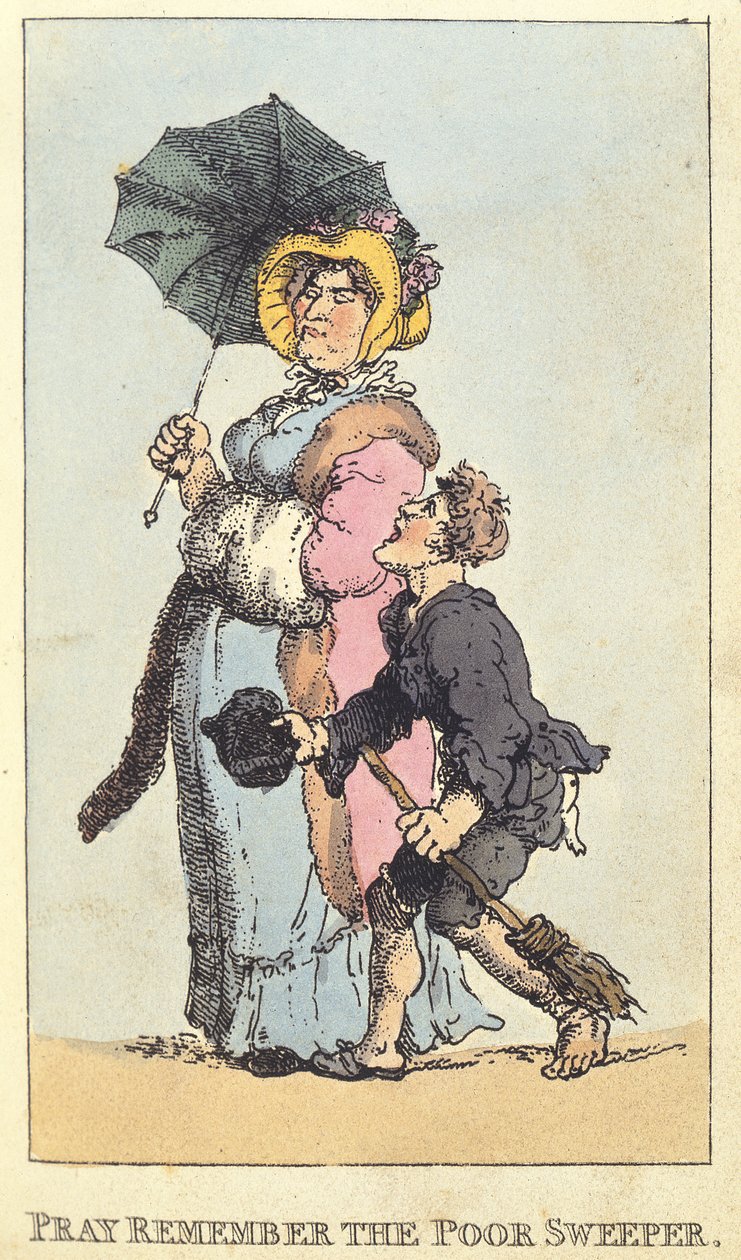 Pray Remember the Poor Sweeper, 1820 od Thomas Rowlandson