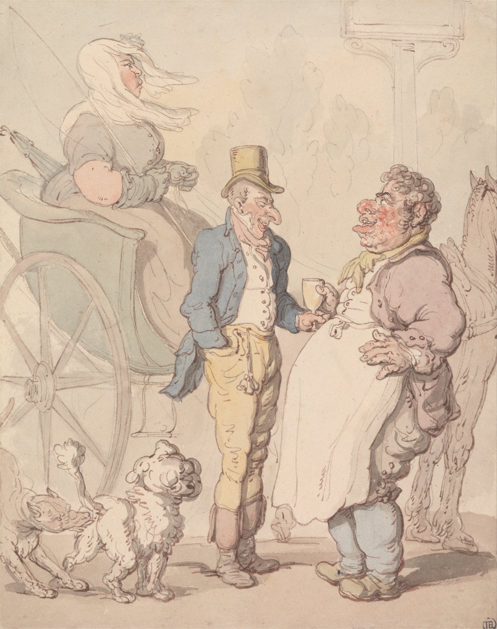 Štíhlý Billy s občerstvením od Thomas Rowlandson