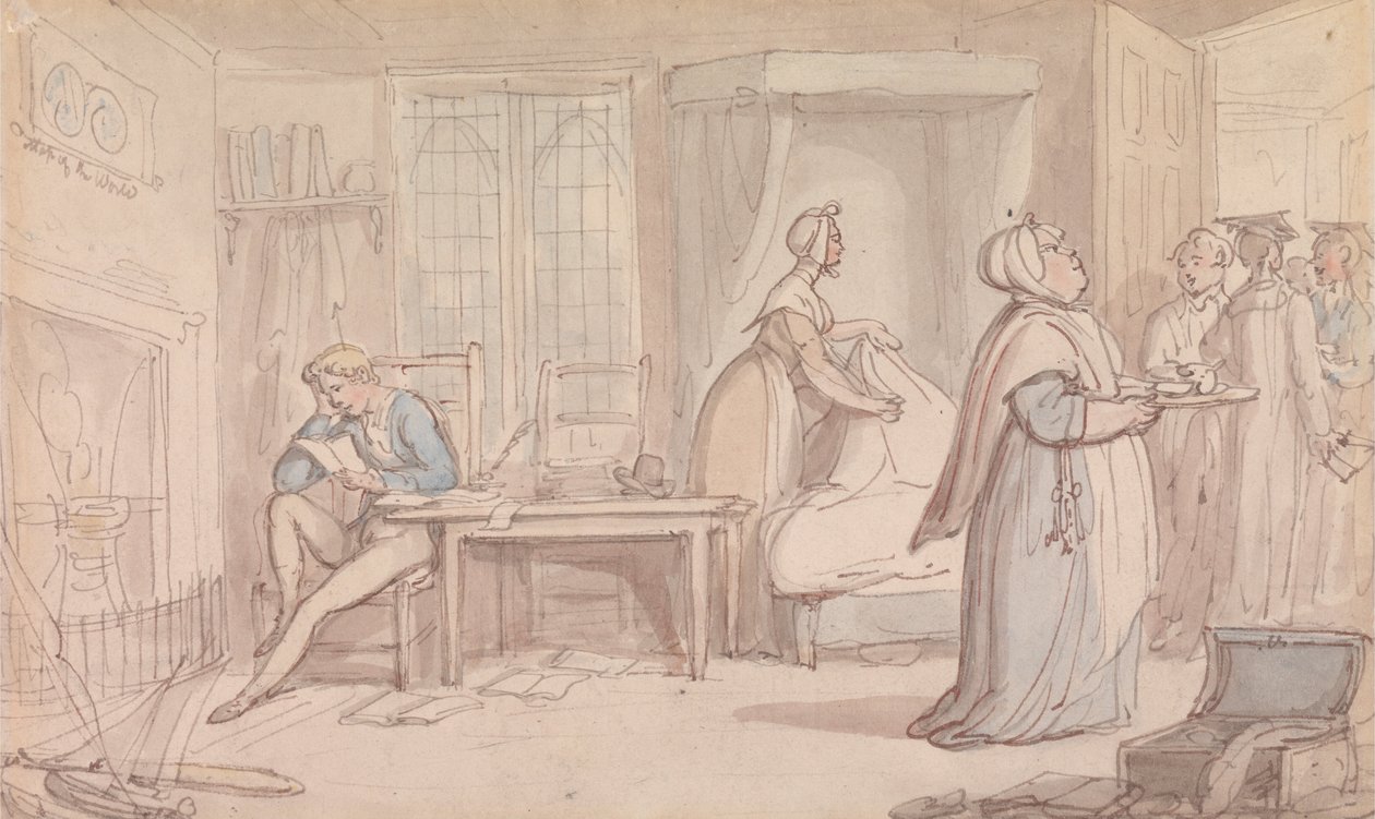 Místnost vysokoškoláků od Thomas Rowlandson