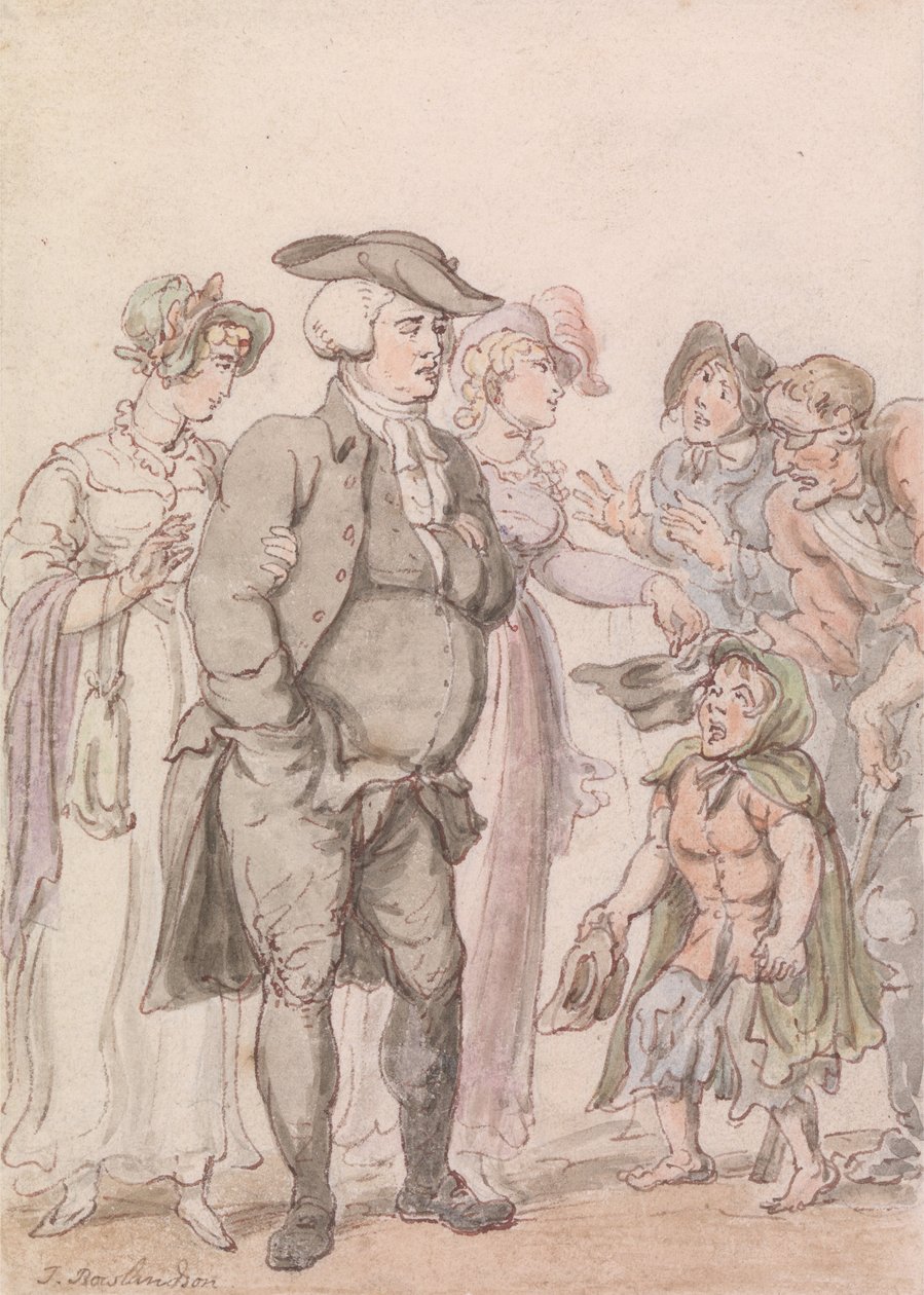 Vikář z Wakefieldu- Frontispiece od Thomas Rowlandson
