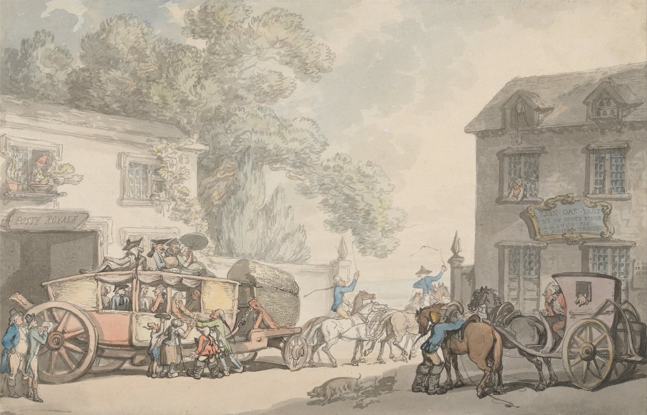 Cestování ve Francii od Thomas Rowlandson