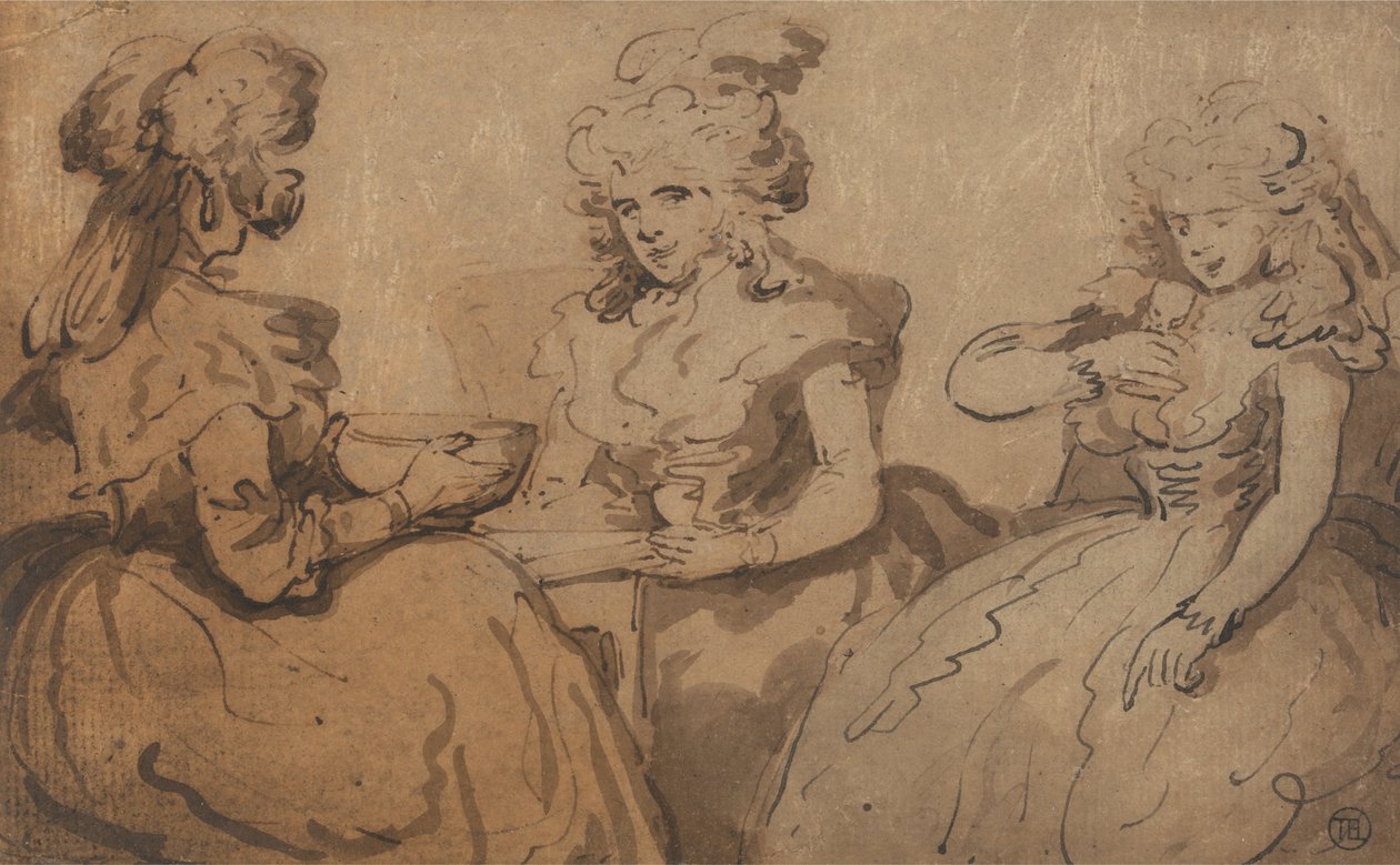 Ženy pijí punč od Thomas Rowlandson