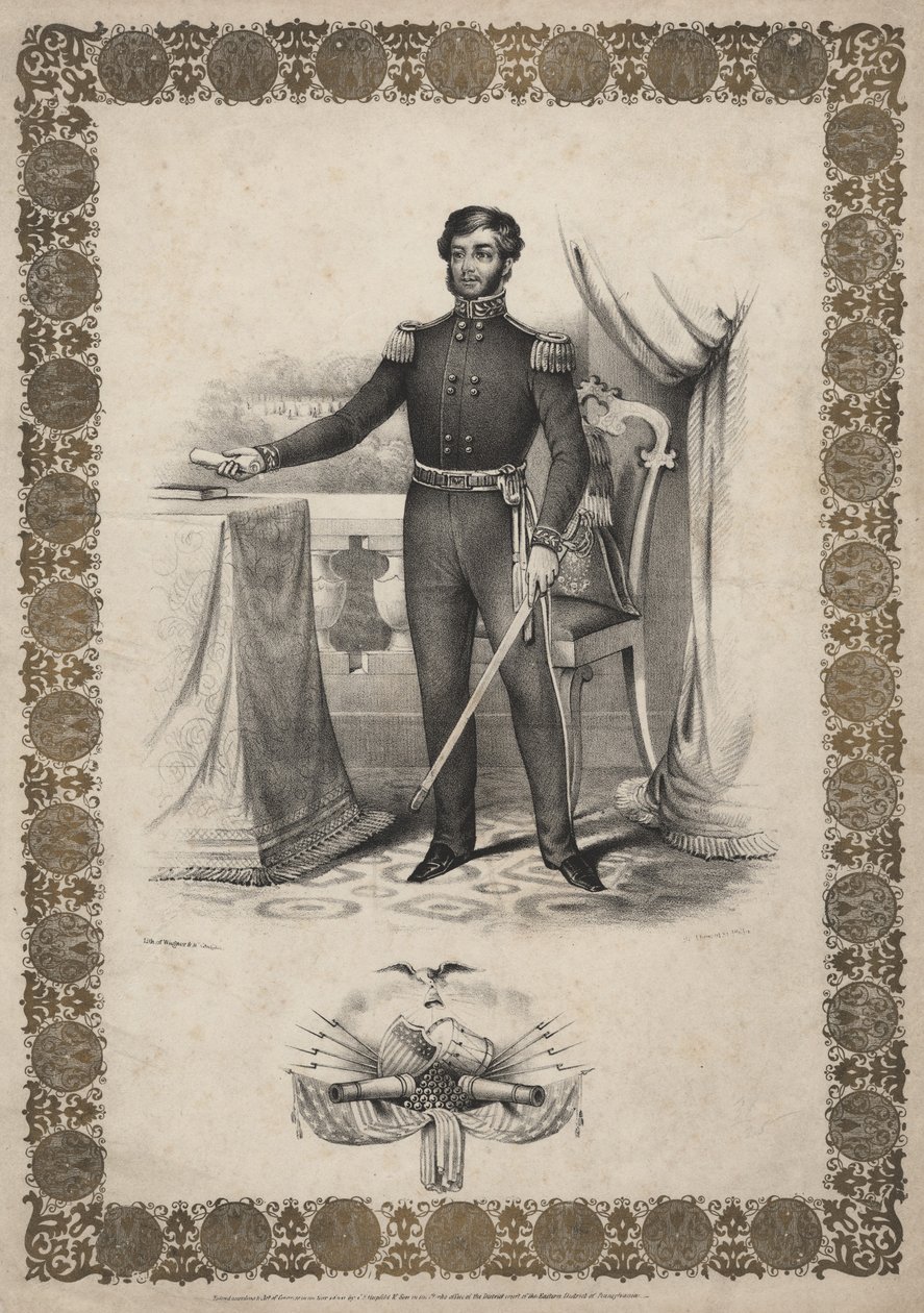 Generál George Cadwalader, 1846 od Thomas S. Wagner