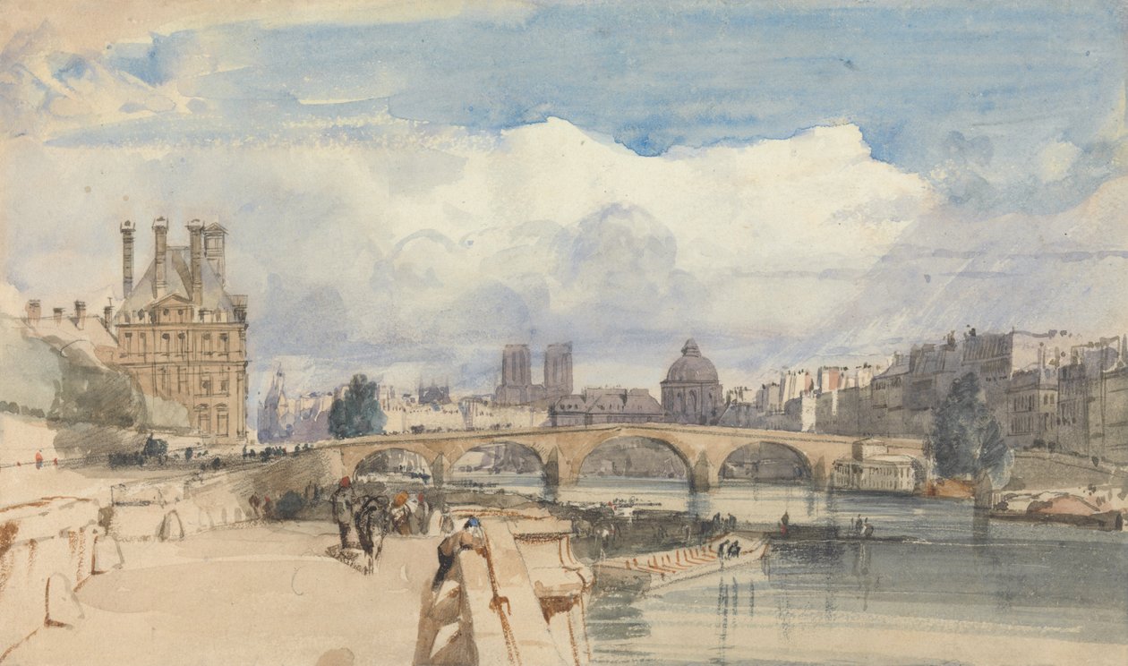 Pont Royal, Paříž od Thomas Shotter Boys