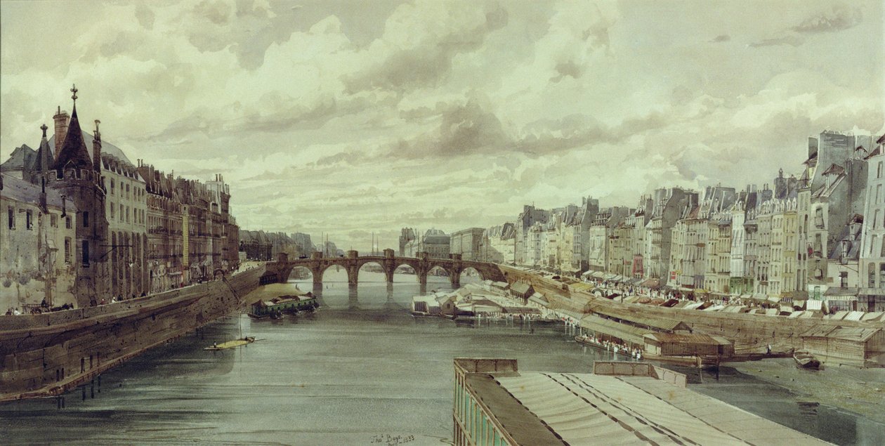Pont Neuf, Paříž od Thomas Shotter Boys