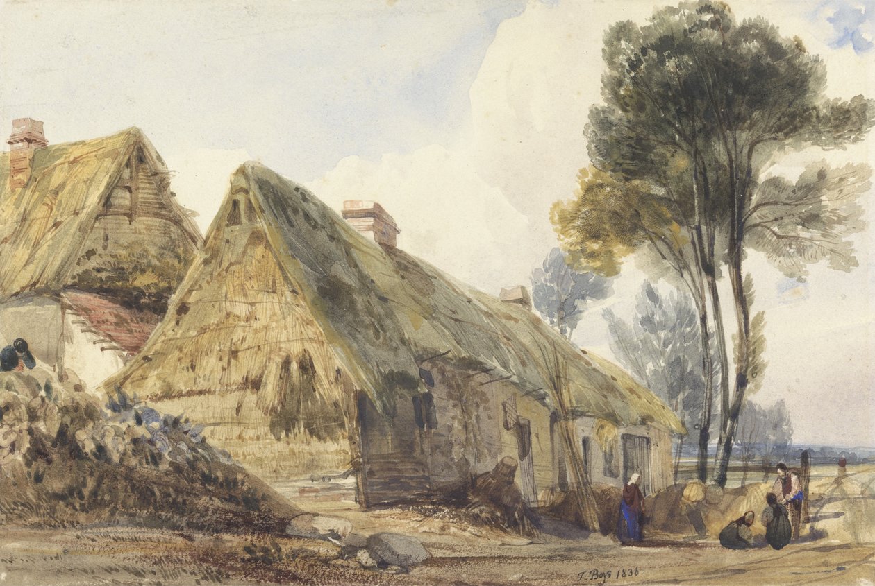 Pohled na Swiss Cottage, Londýn, 1836 (wc na papíře) od Thomas Shotter Boys