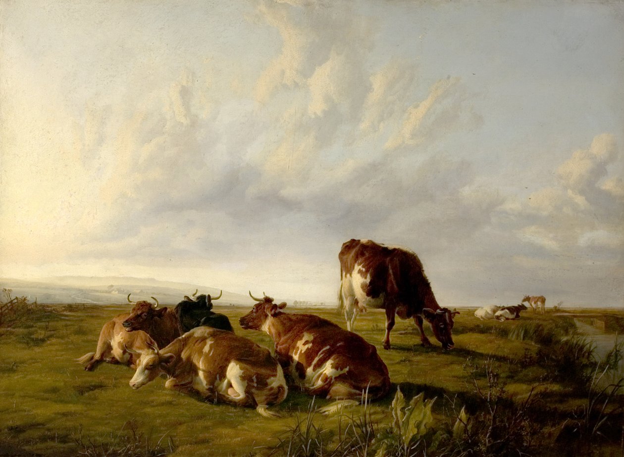Odpoledne na loukách, 1861 od Thomas Sidney Cooper