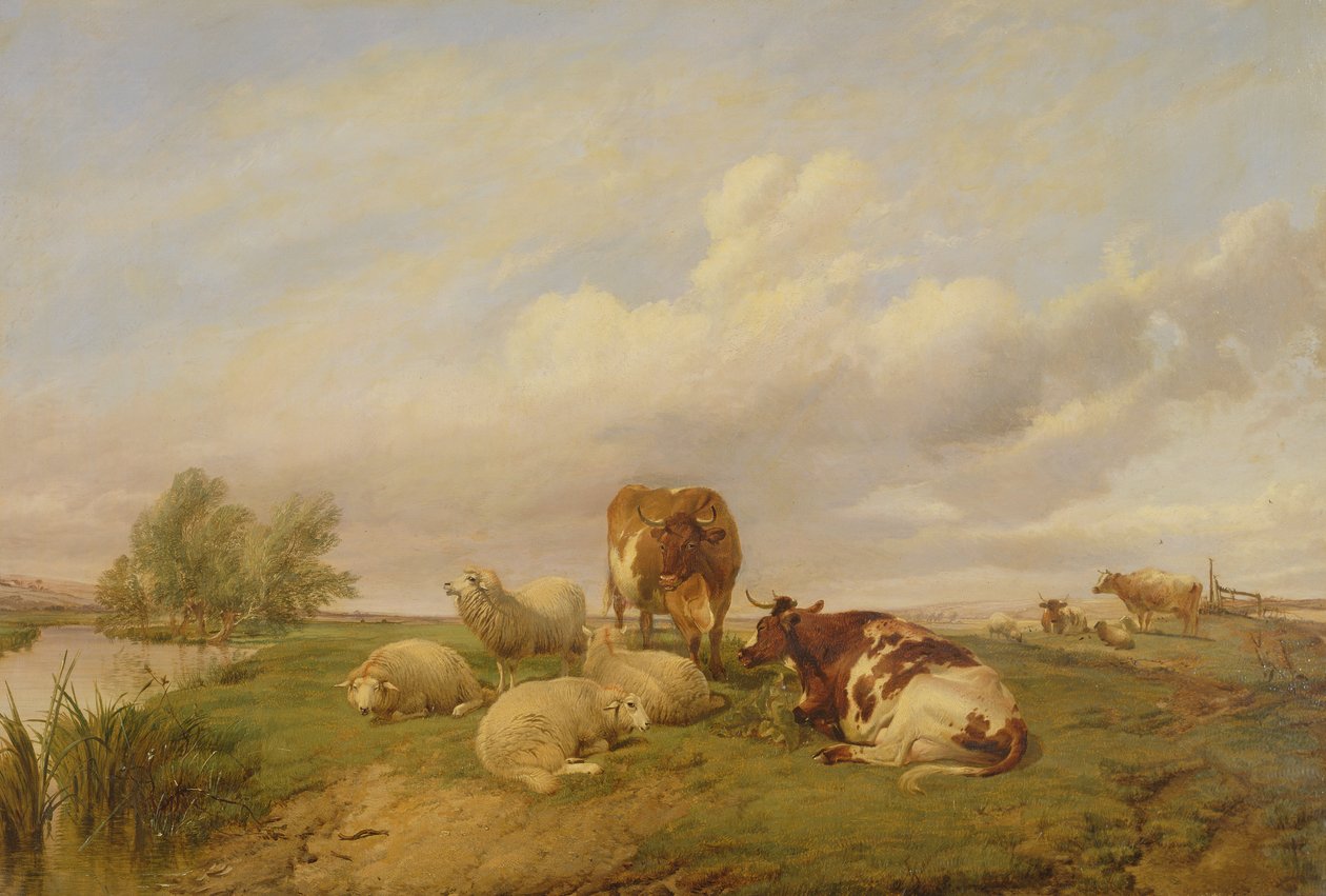 Na Canterbury Meadows, 1861 od Thomas Sidney Cooper