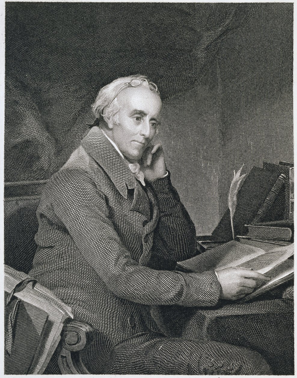 Benjamin Rush, vyrytý Richard W. Dodson (1812-67) od Thomas Sully