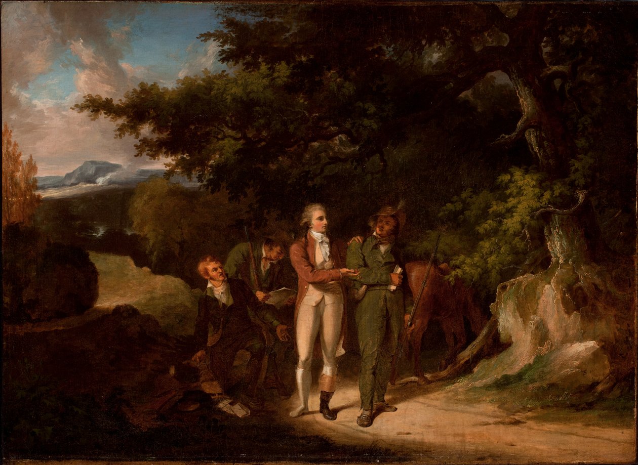 Zajetí majora Andre, 1812 od Thomas Sully