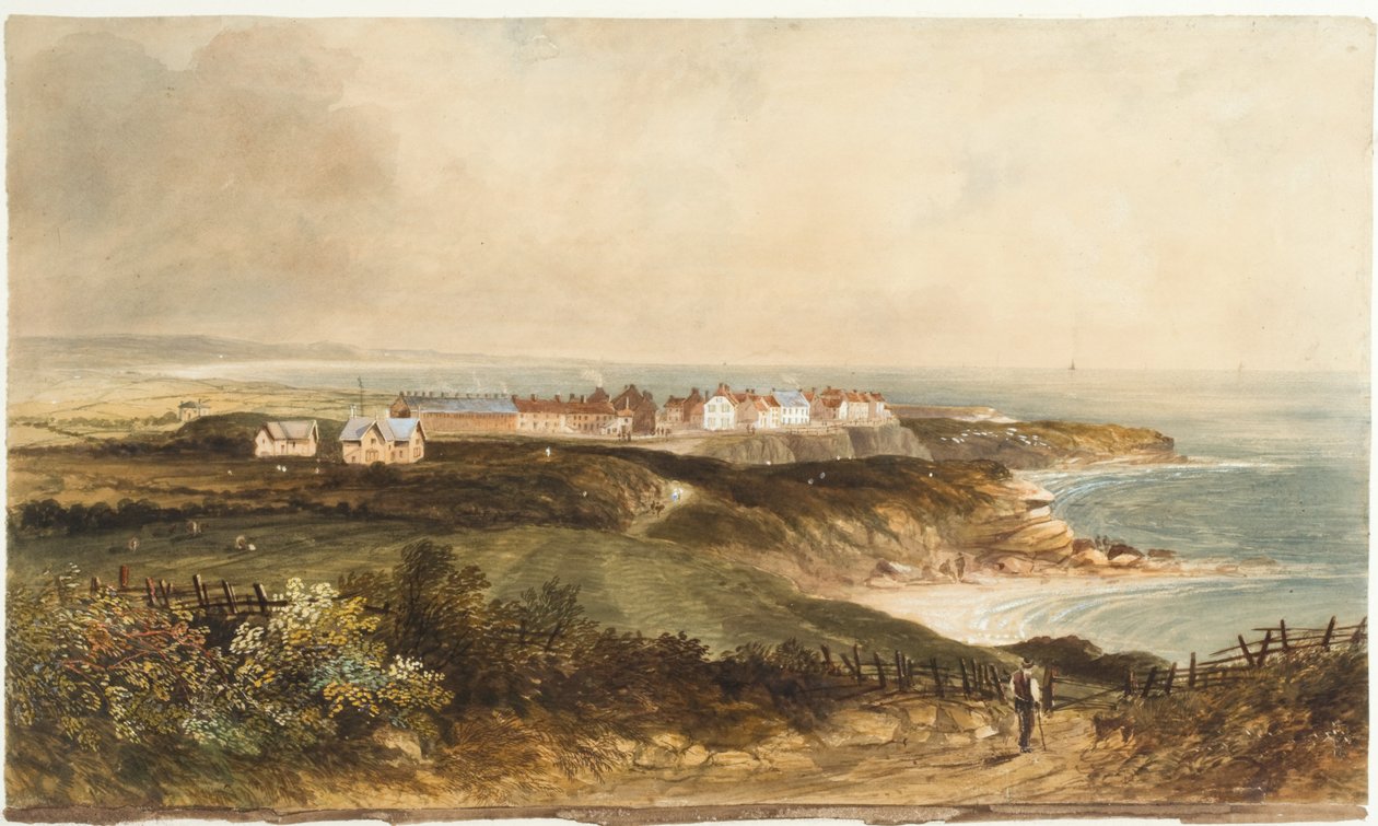 Cullercoats (tělová barva, tužka a wc na papíře) od Thomas Thorpe
