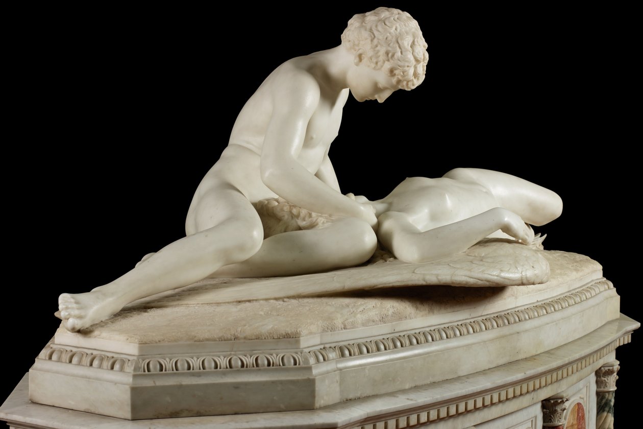 Fallen Angel, 1889 (kámen a mramor) od Thomas Waldo Story
