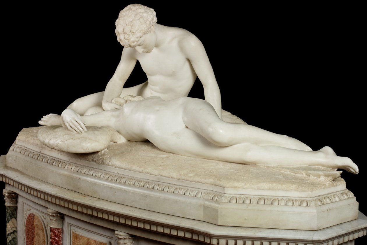 Fallen Angel, 1889 (kámen a mramor) od Thomas Waldo Story