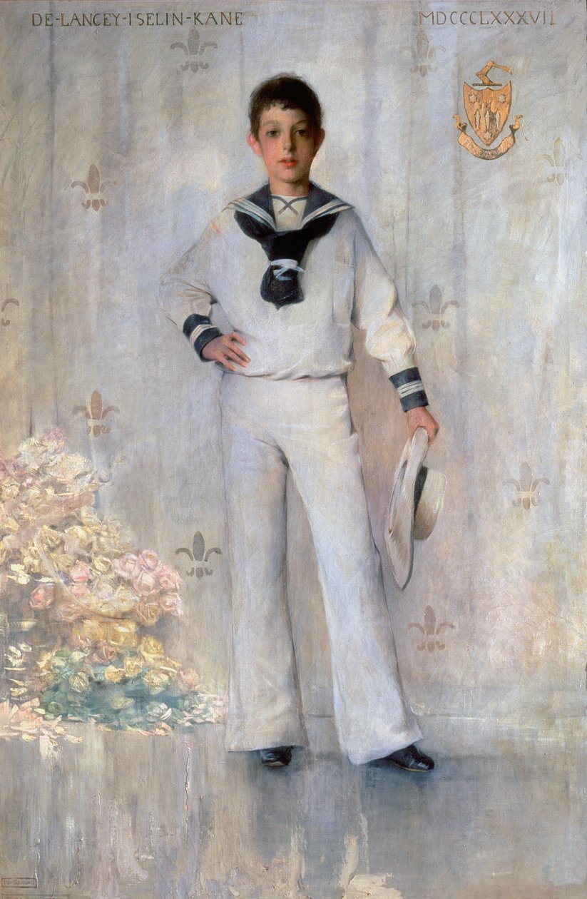 Portrét Delancey Iselin Kane, 1887 od Thomas Wilmer Dewing