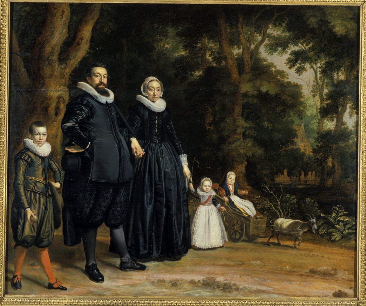 Nizozemská rodina, 1624 od Thomas de Keyser