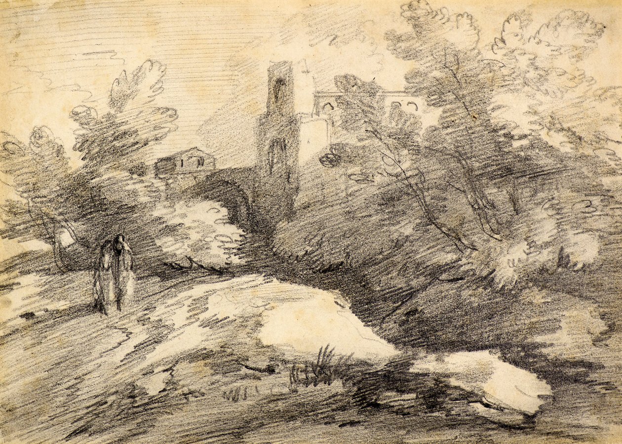 Krajina (tužka) od Thomas (attr. to) Gainsborough