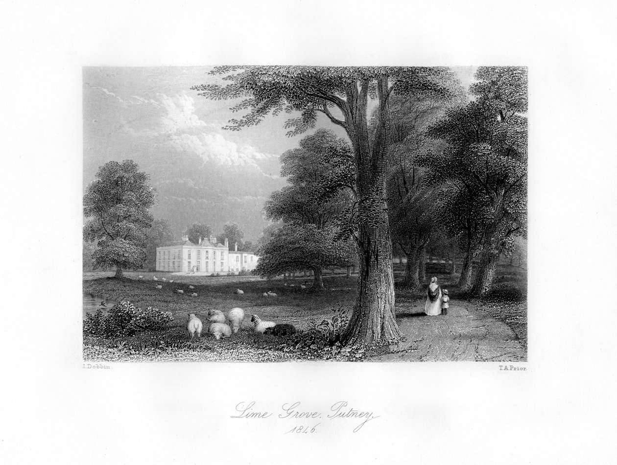 Lime Grove, Putney, 1846. od Thomas Abel Prior