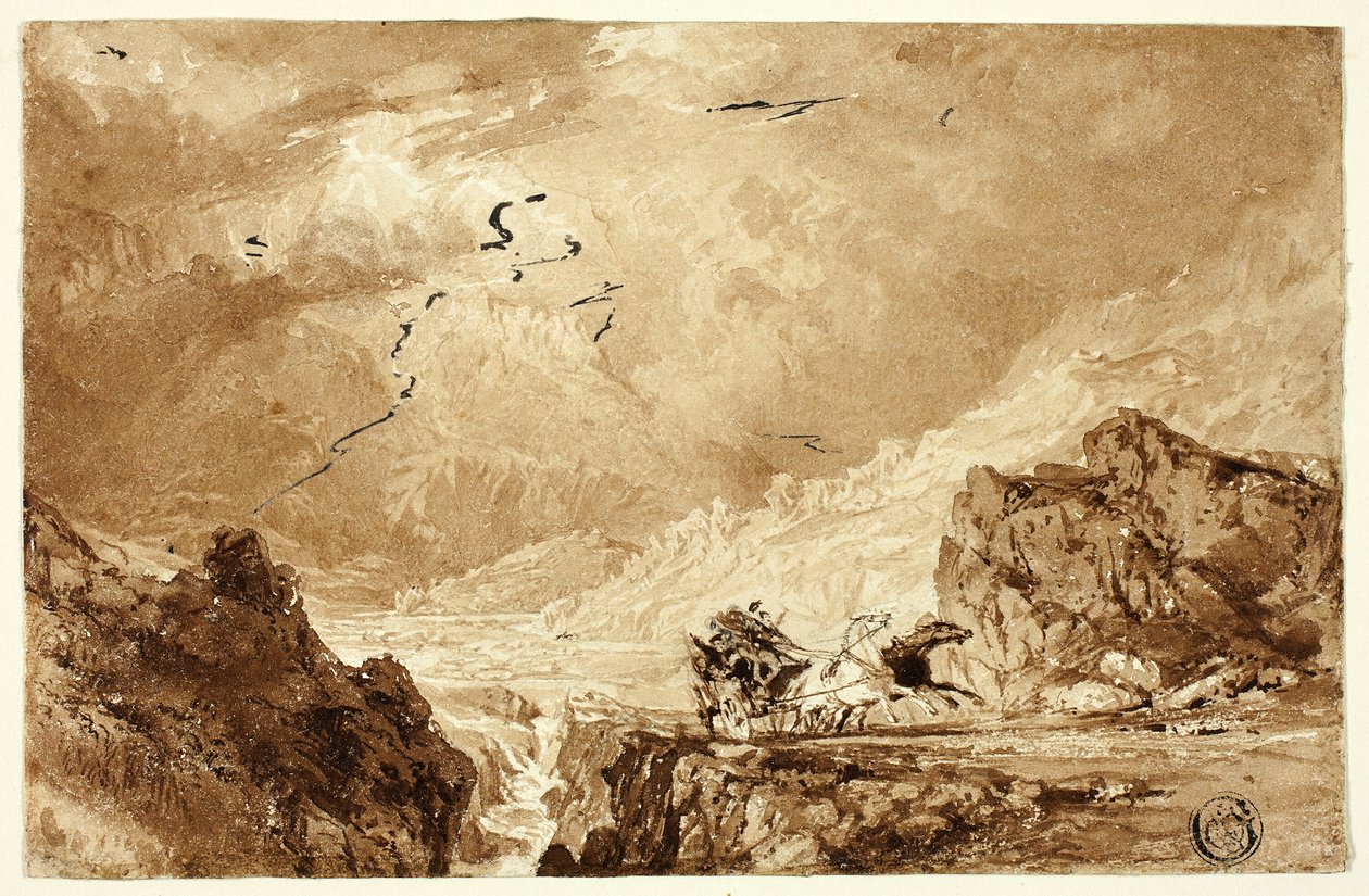 Pilnost v Alpách od Thomas Allom