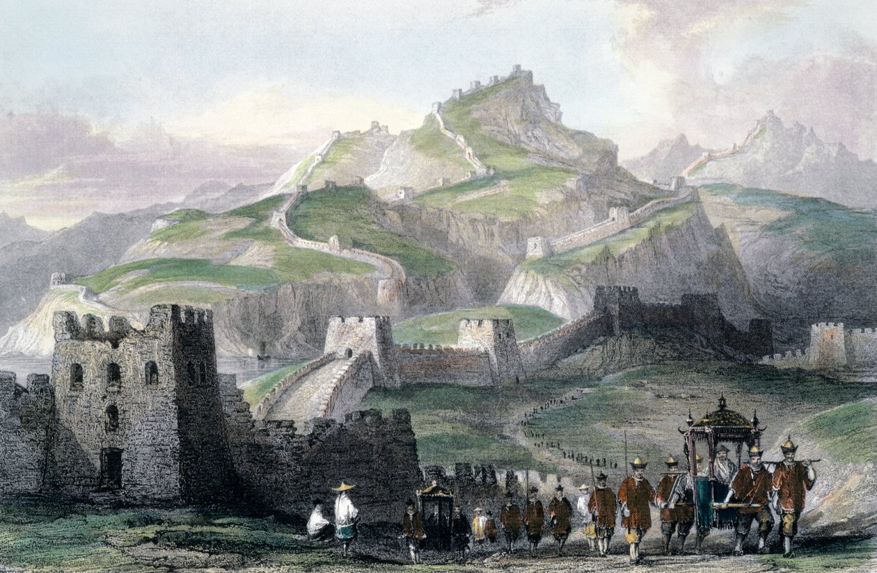 „Velká čínská zeď“, 1843 od Thomas Allom