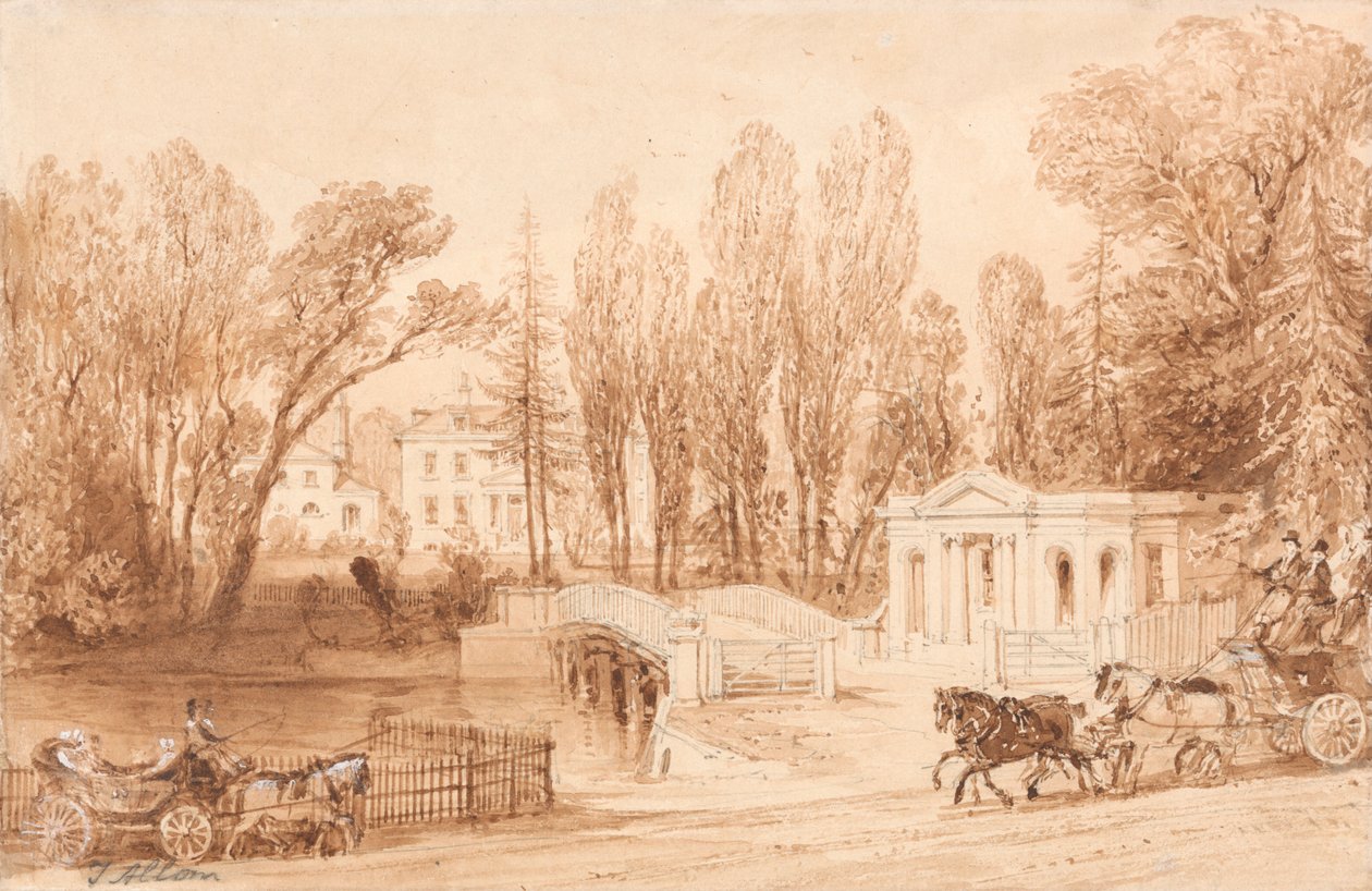 Thorncroft, poblíž Leatherhead od Thomas Allom