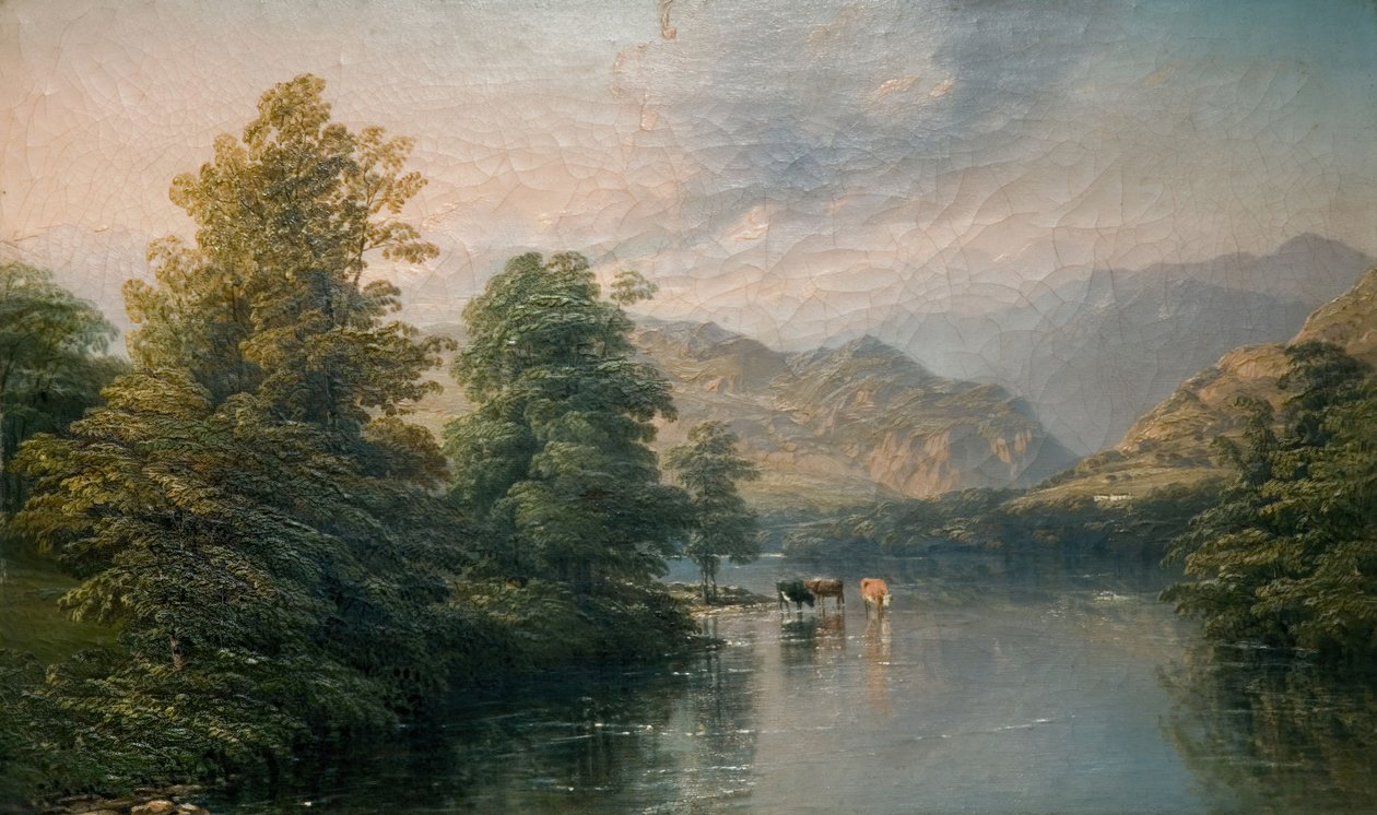 Ullswater z Pooley Bridge, 1847. od Thomas Baker