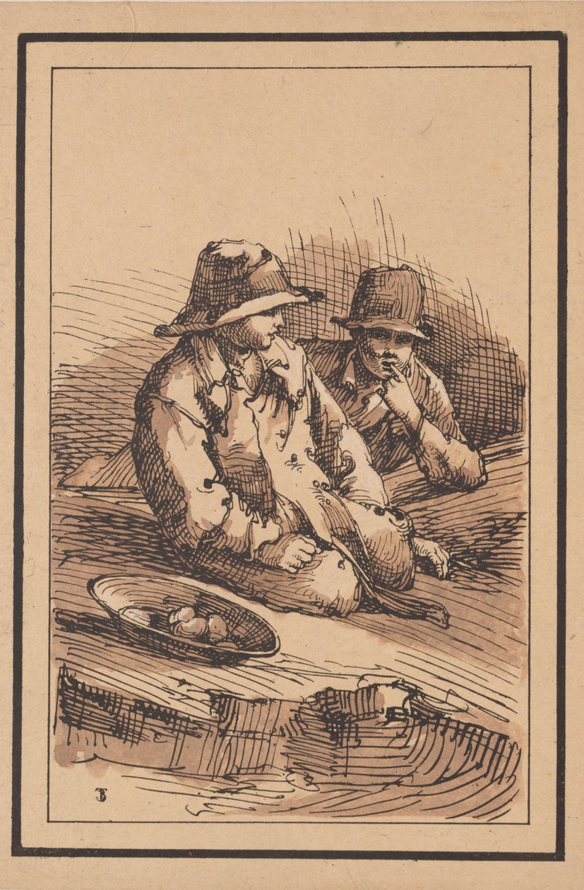 Rustikální postavy: Dva chlapci, 1801. od Thomas Barker