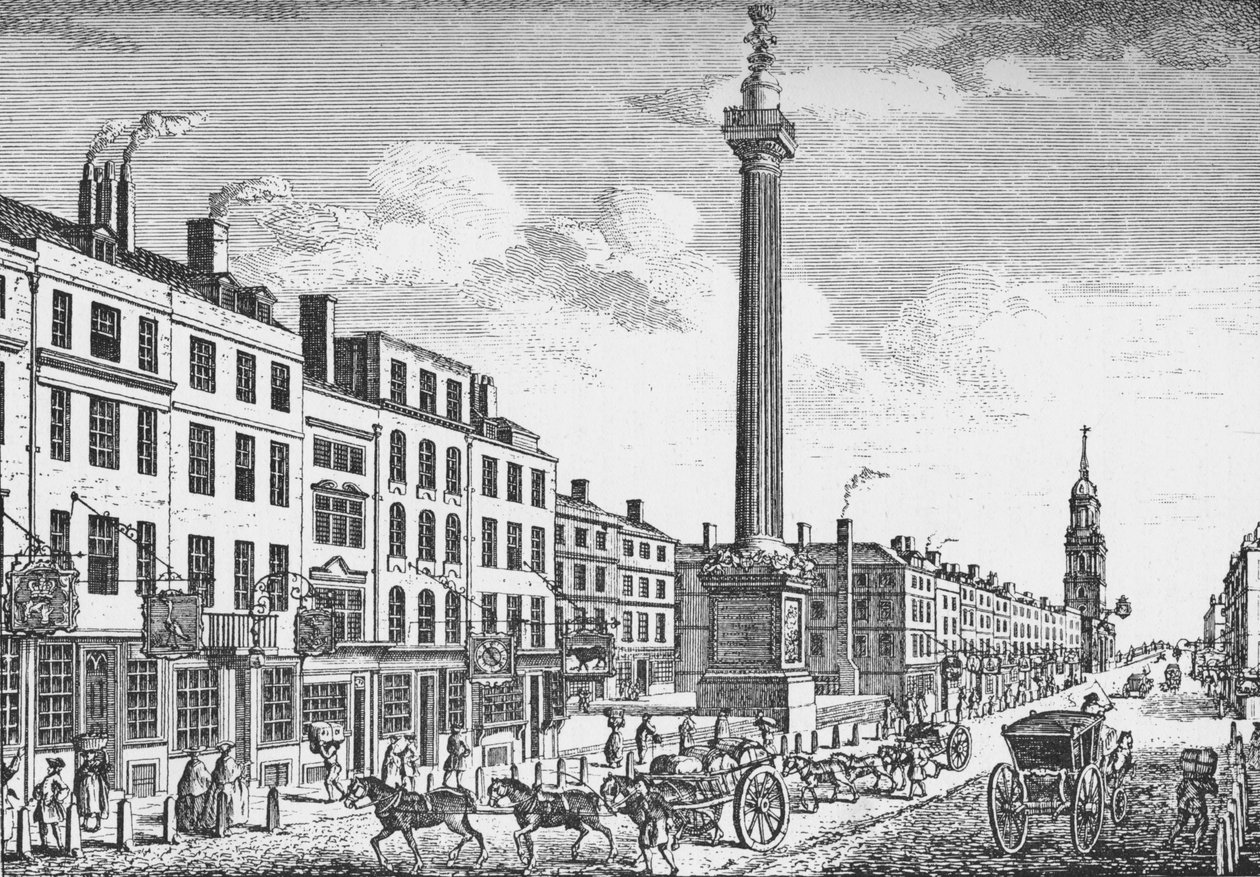 The Monument, City of London, c1755 1903 od Thomas Bowles