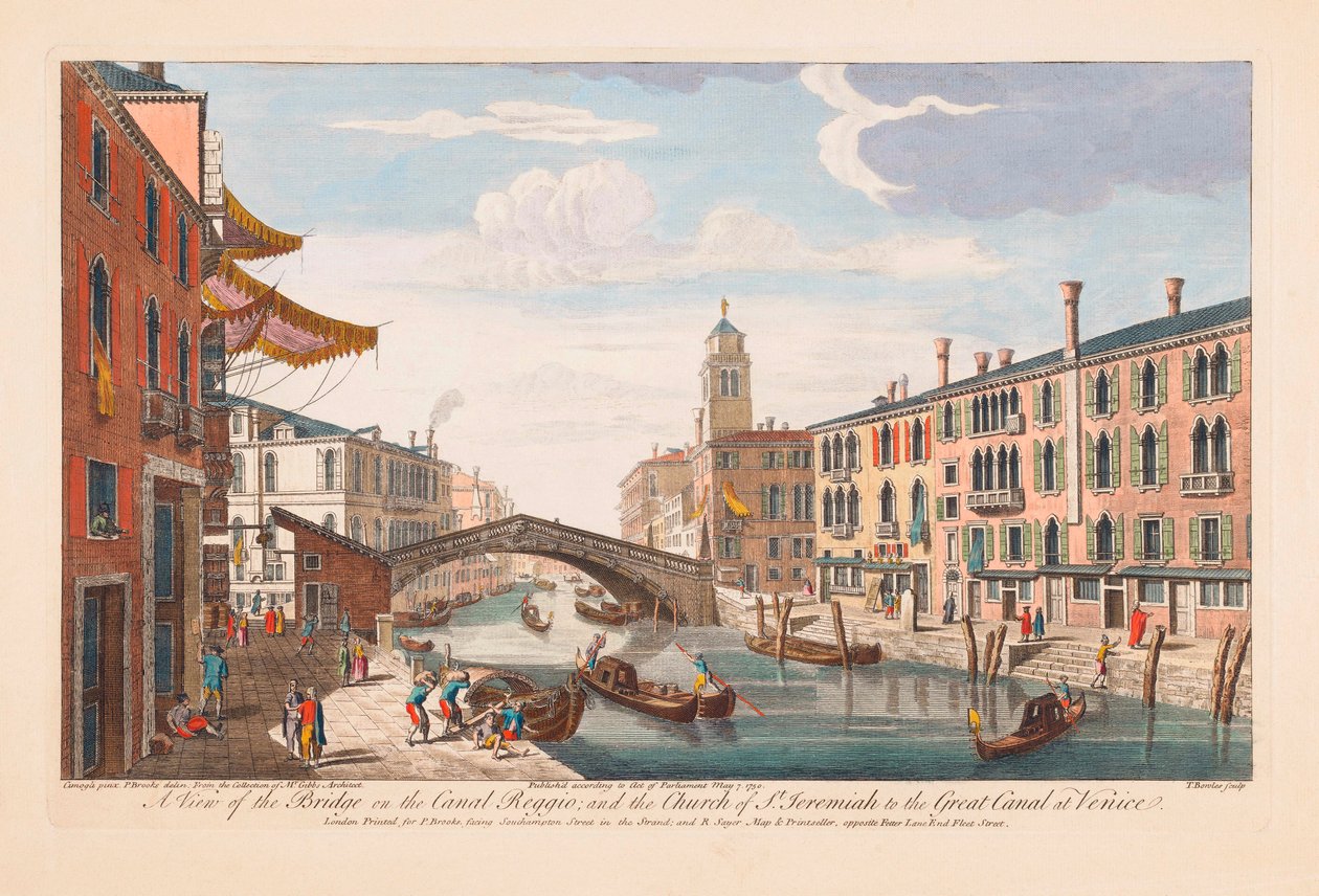 Benátky, Itálie kolem roku 1750 od Thomas Bowles