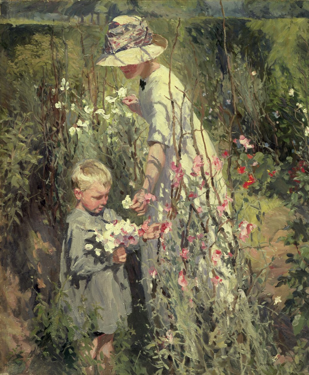 Posies, n. 1912 (öljy kankaalle) od Thomas Cantrell Dugdale