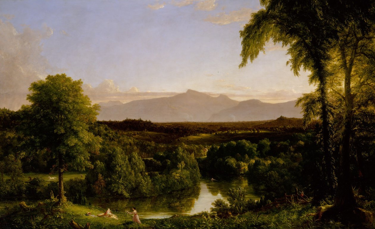 Pohled na Catskill — počátek podzimu, 1836-37. od Thomas Cole