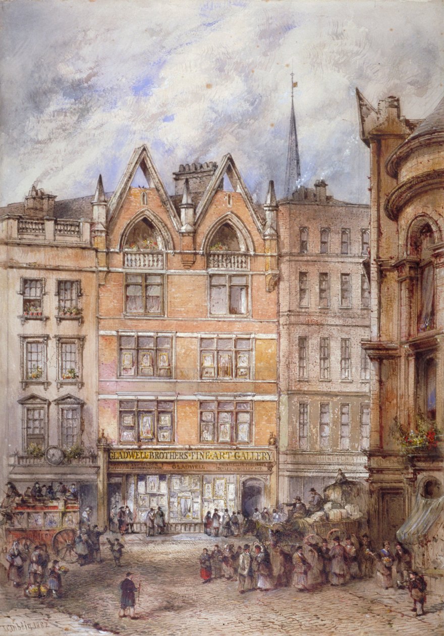 Gracechurch Street, City of London, 1882. od Thomas Colman Dibdin