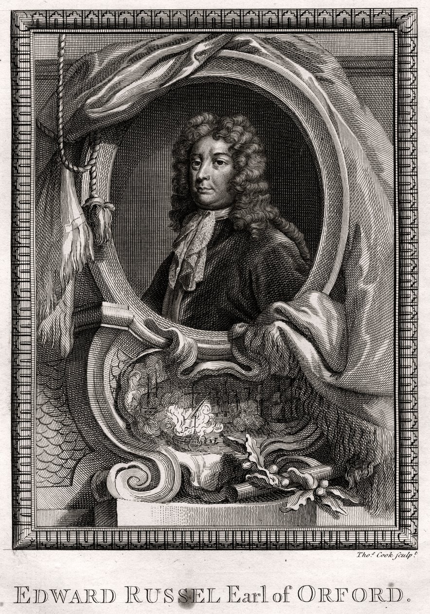 Edward Russel, hrabě z Orfordu, 1775 od Thomas Cook