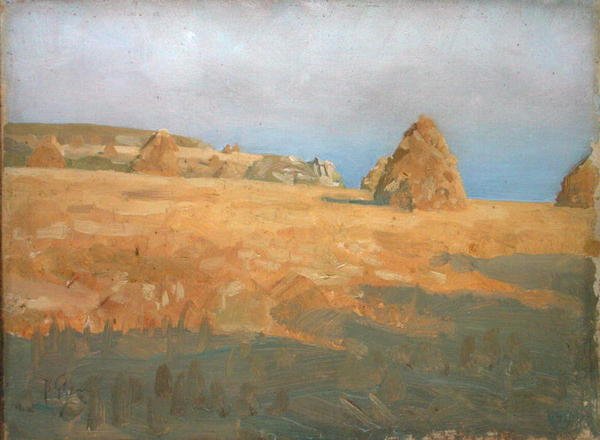 Zlaté zrno (olej na palubě) od Thomas Cooper Gotch