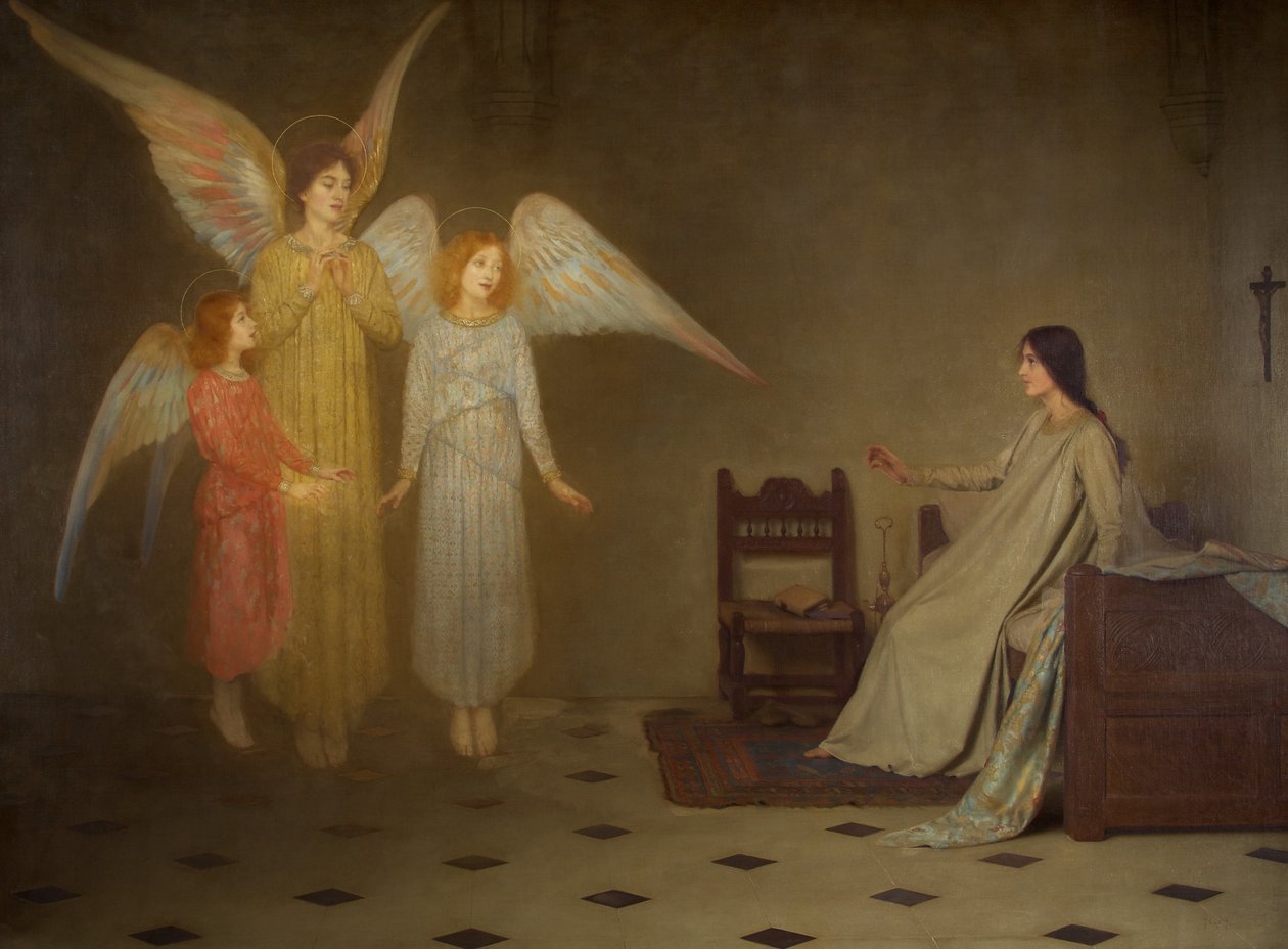 The Awakening, c.1898 (olej na plátně) od Thomas Cooper Gotch