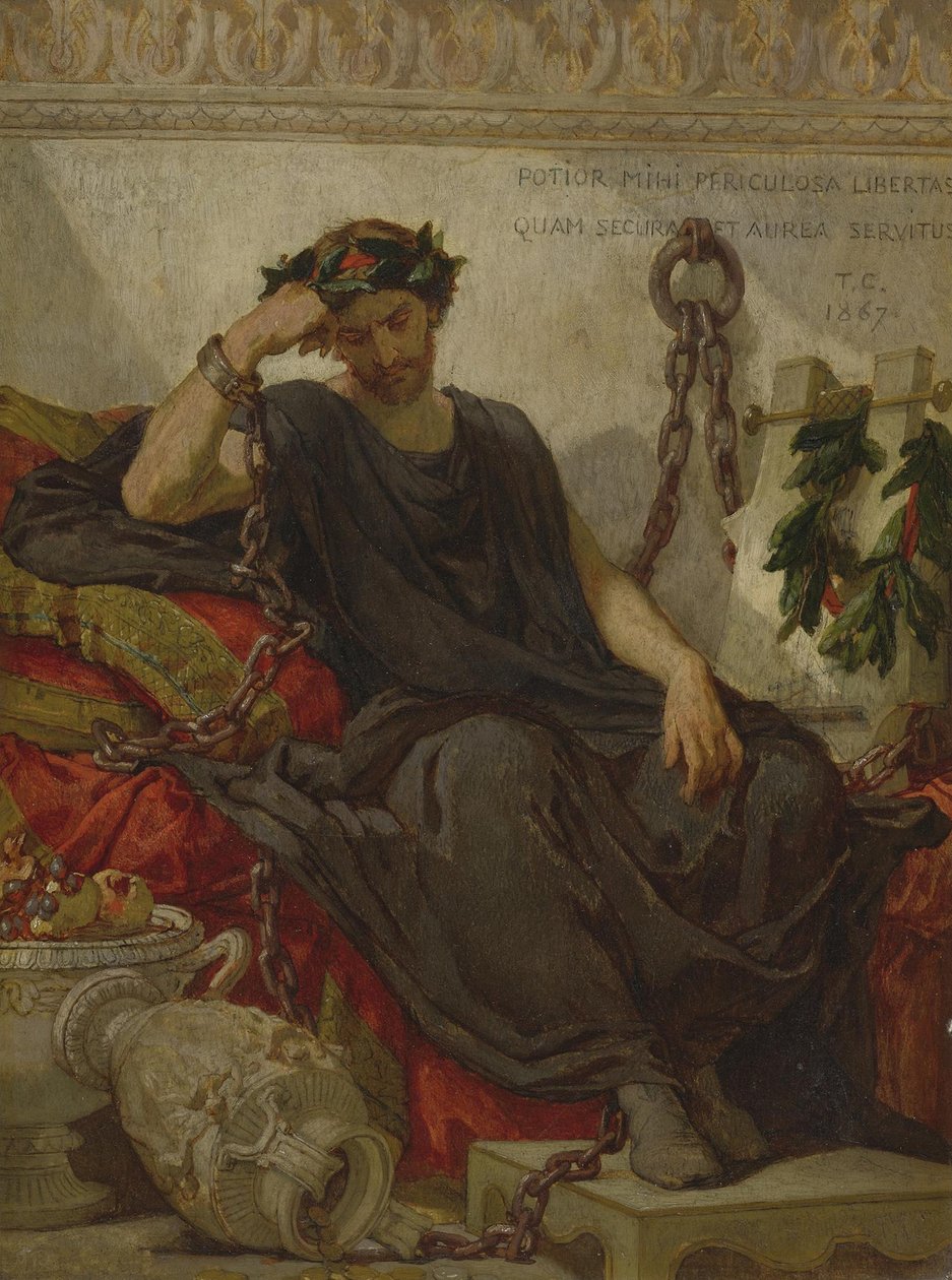 Damokles, 1867 od Thomas Couture