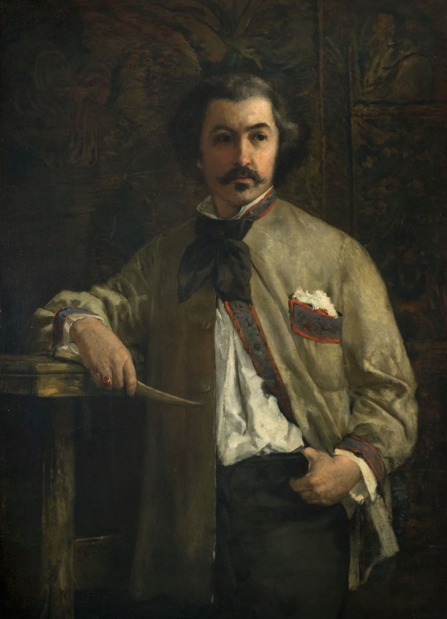 Portrét Antoine Etex 1808-88, 1855. od Thomas Couture