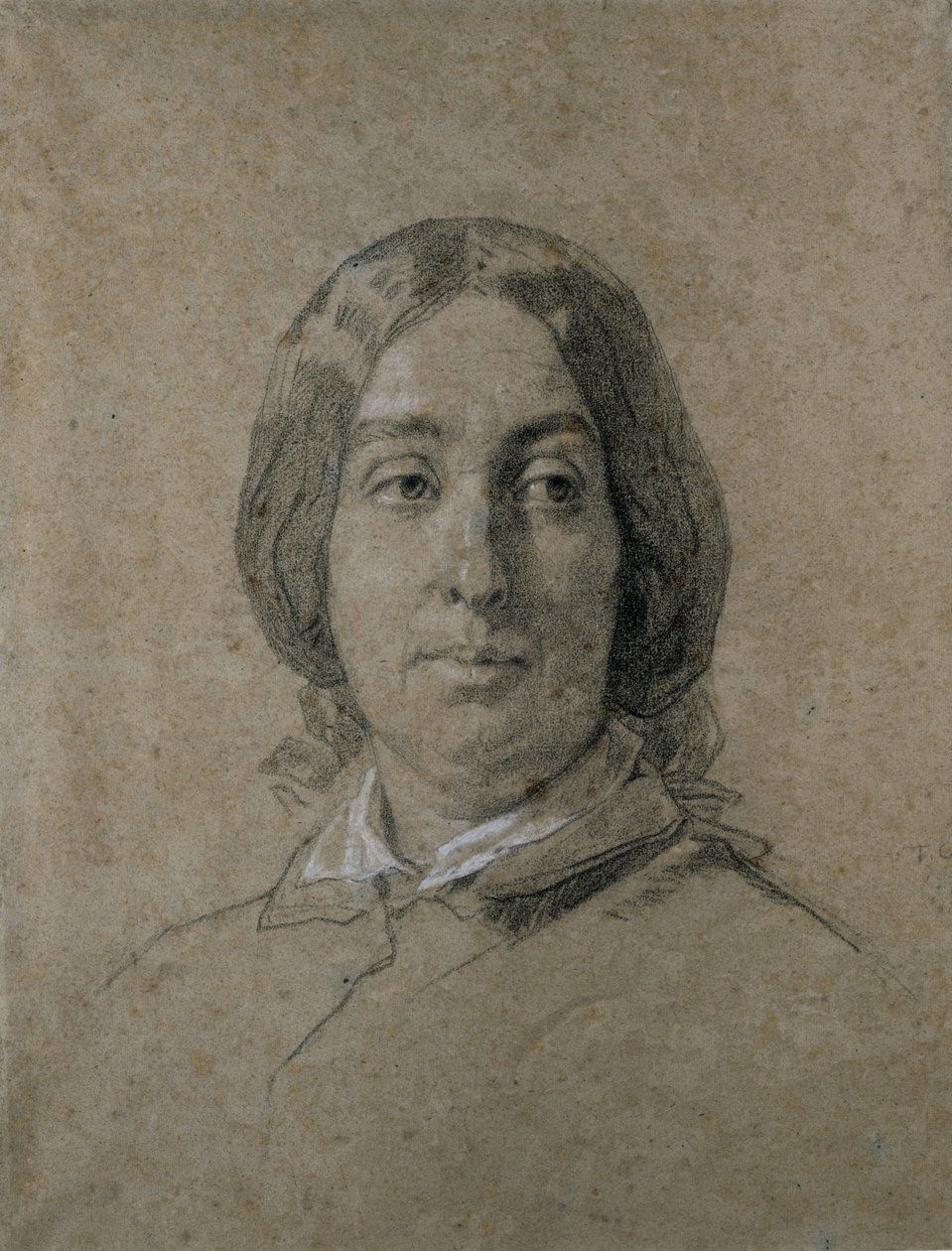 Portrét George Sandové. od Thomas Couture