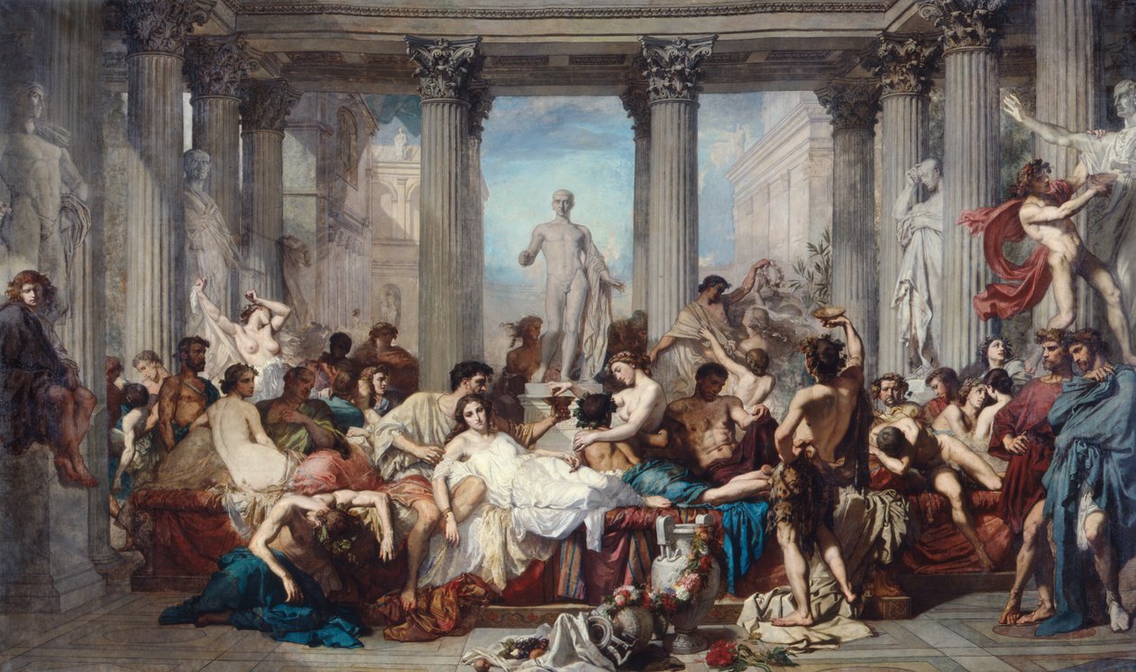 Římané dekadence, 1847. od Thomas Couture