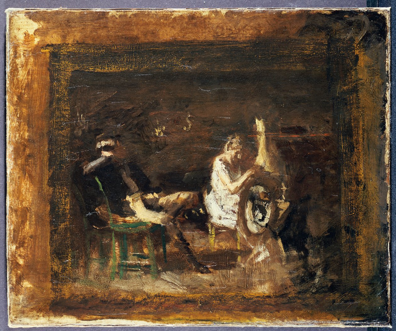 Studium na "námluvy" od Thomas Cowperthwait Eakins