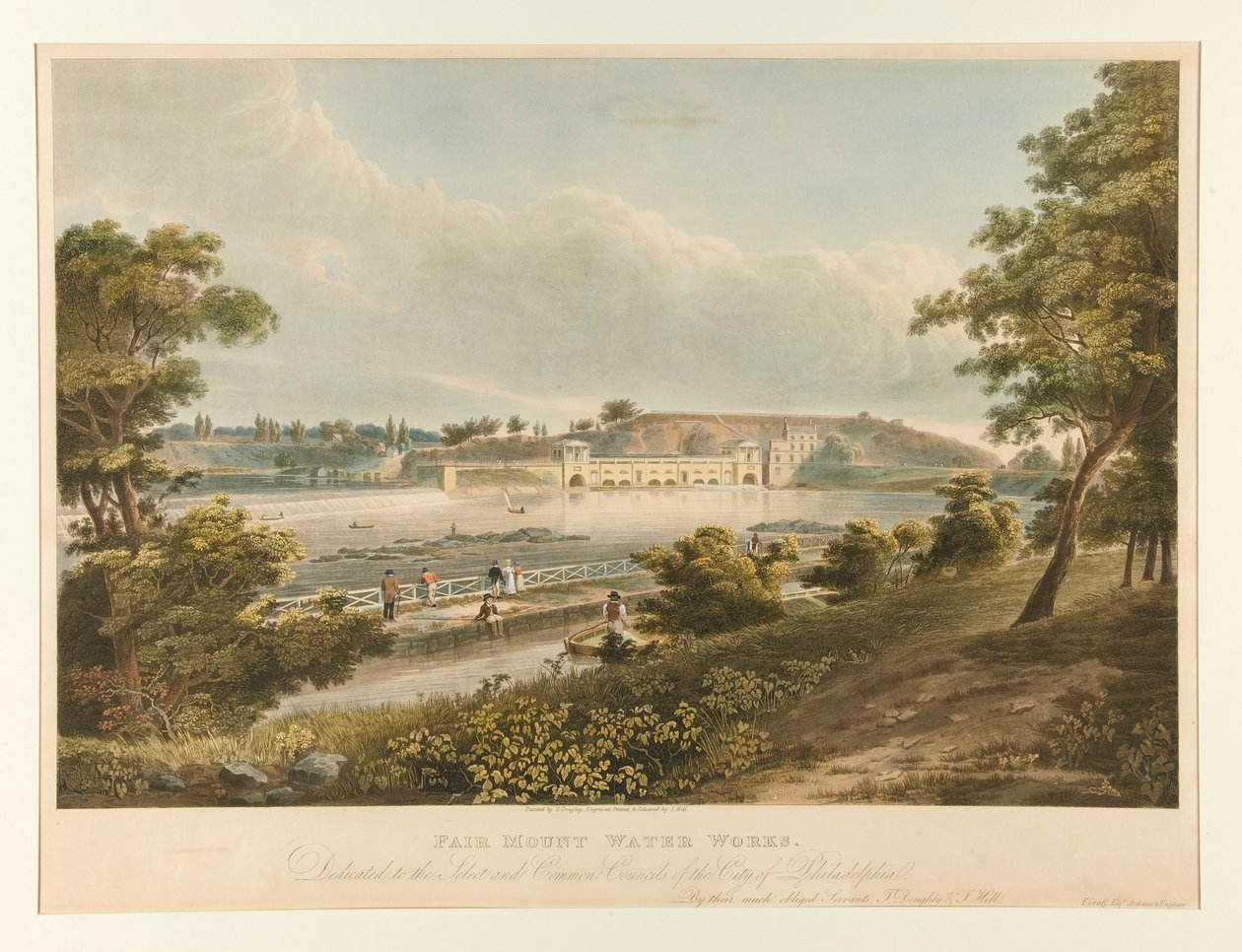 Fairmount Water Works (Philadelphia) od Thomas Doughty