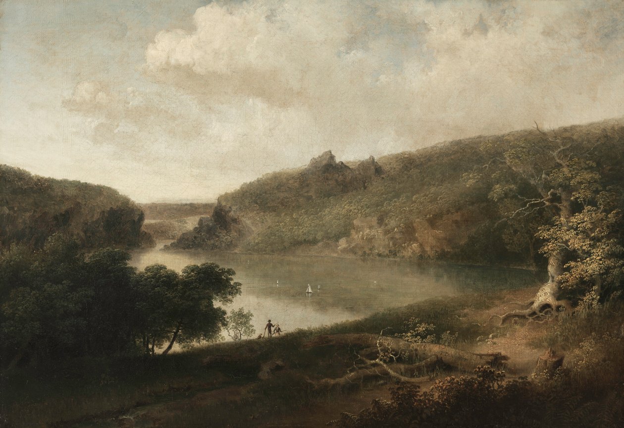 Pohled na jezero, c. 30. léta 19. století. od Thomas Doughty