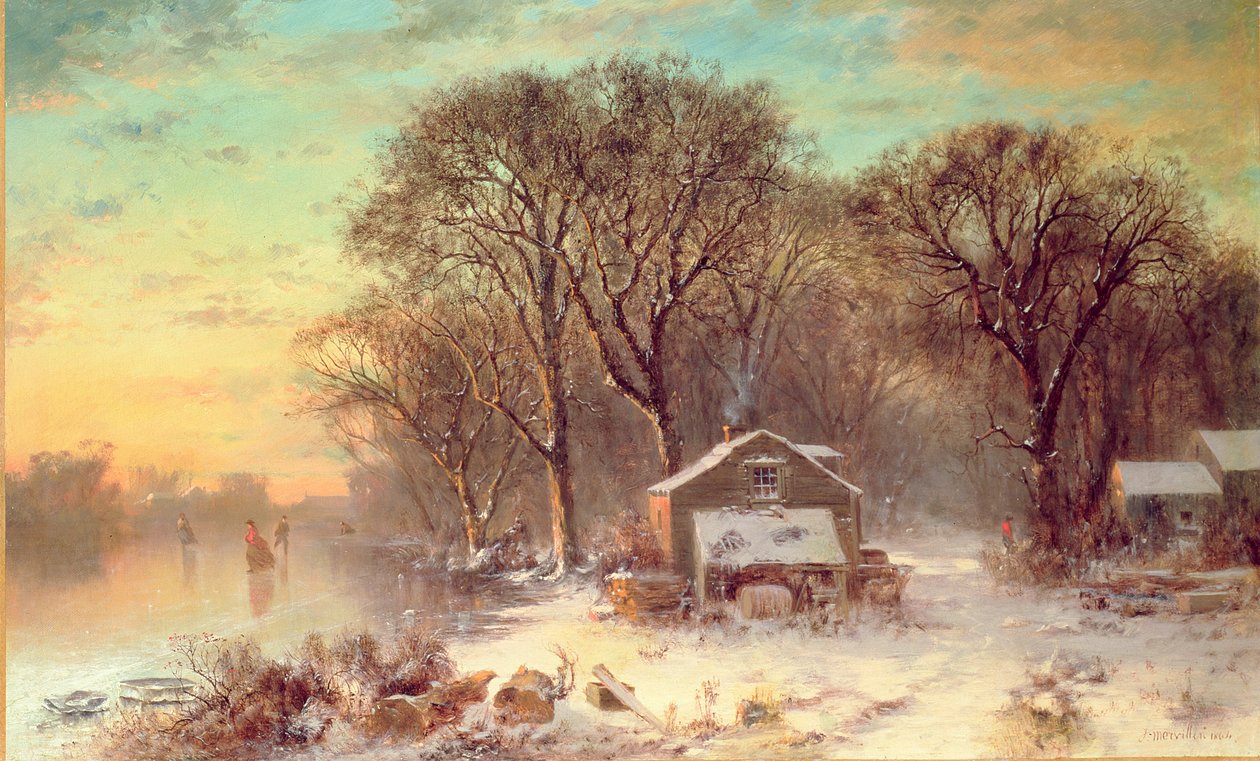 Zima v Malden, Massachusetts, 1864 od Thomas Doughty