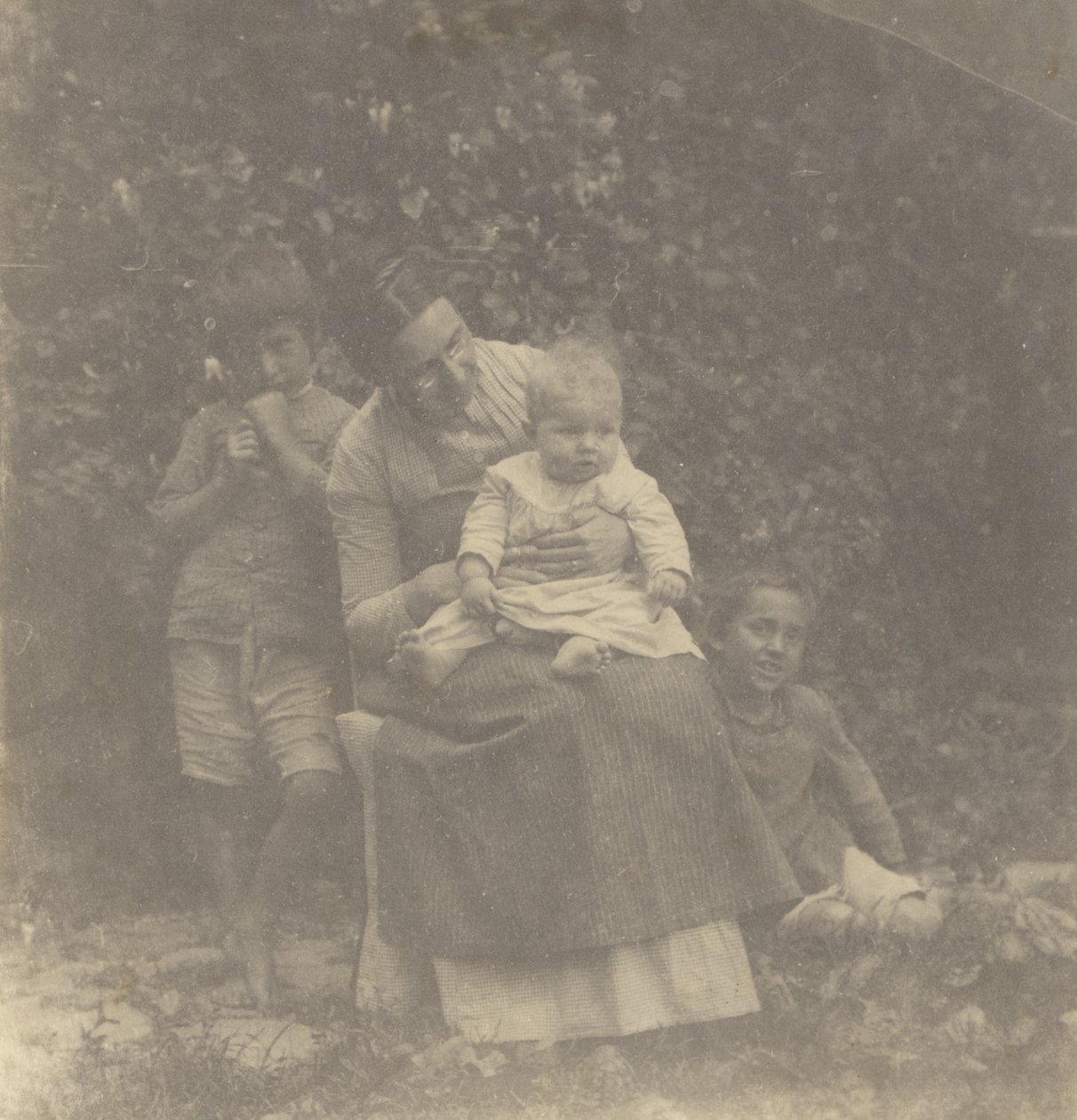 [Frances Crowellová a její děti] od Thomas Eakins