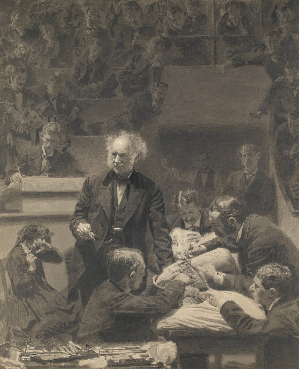Grossova klinika, 1875-76. od Thomas Eakins