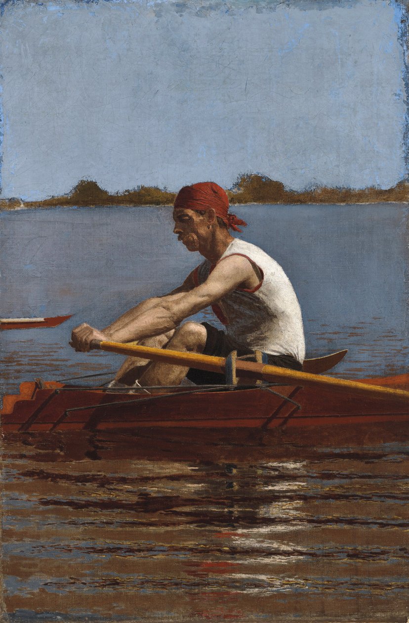 John Biglin v jedné lebce, 1874 od Thomas Eakins