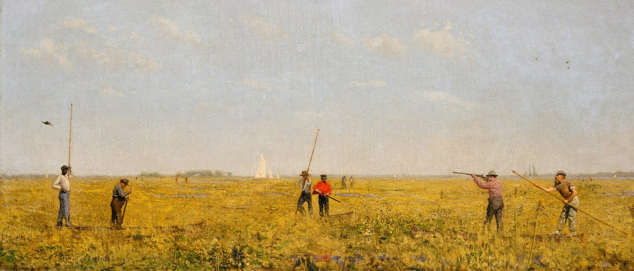 Pushing for Rail, 1874 od Thomas Eakins