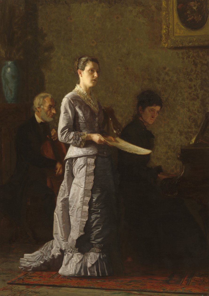 Zpívání patetické písně, 1881. od Thomas Eakins