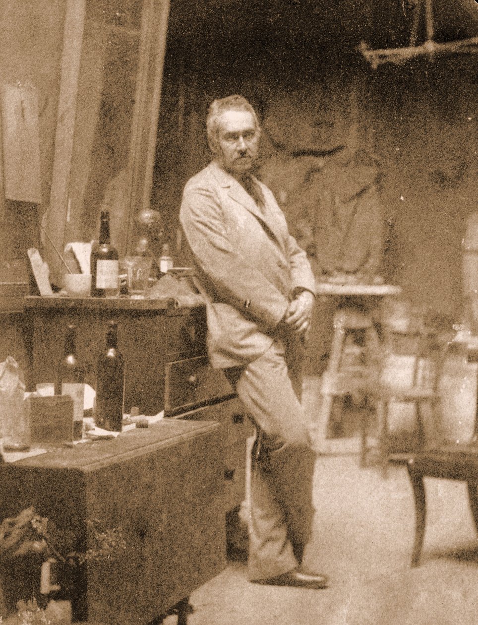 Thomas eakins ve své studii, 1889 od Thomas Eakins