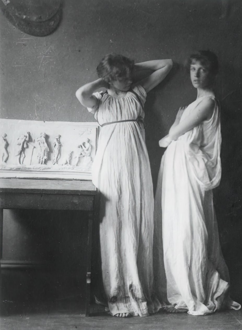 Neidentifikované modely v řeckých kostýmech, c. 1883. od Thomas Eakins